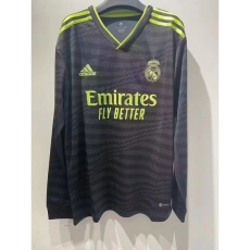 22-23 Real Madrid second away game long sleeves